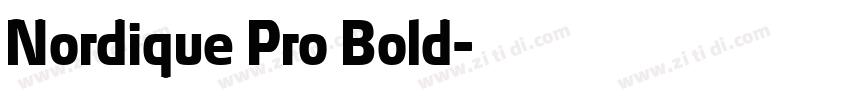 Nordique Pro Bold字体转换